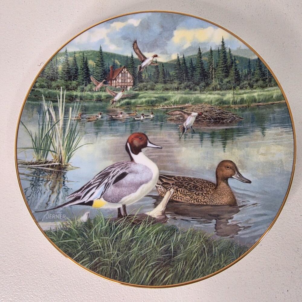 1986 Knowles “The Pintail” Duck Plate Bart Jerner Wildlife Society Limited Editi